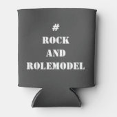 #RockandRolemodel – 白の編集可能。 缶クーラー (正面)