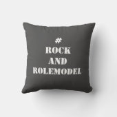 #RockandRolemodel – 白。 クッション (裏面)