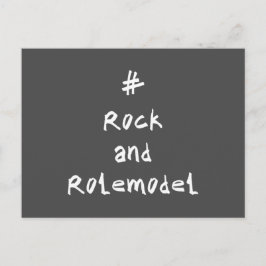 #RockandRolemodel – 白。 ポストカード
