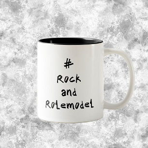 #RockandRolemodel – 黒。 ツートーンマグカップ