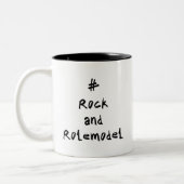 #RockandRolemodel – 黒。 ツートーンマグカップ (左)