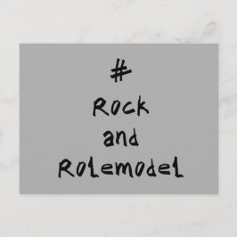 #RockandRolemodel – 黒。 ポストカード