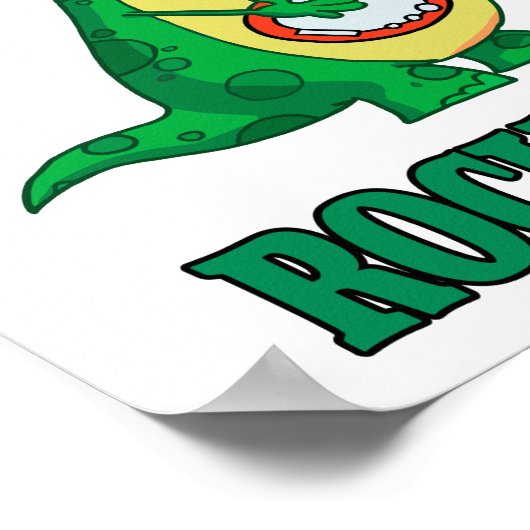 rockasaurus rock n roll dino toolast.ai ポスター (角)