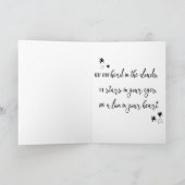 Rockatの漫画のロケット猫の感動的な引用文カード カード (内部)