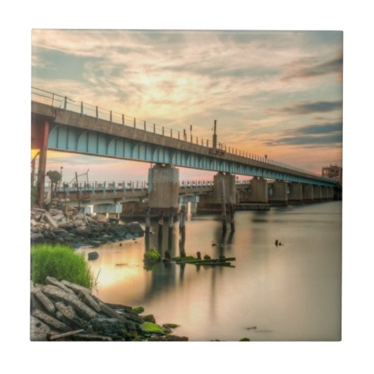 Rockawayの列車橋 タイル (正面)