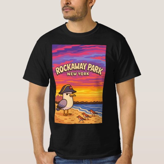 Rockaway, NY T-Shirt Design Tシャツ (正面)
