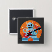 Rockbotボタン 缶バッジ (正面&裏面)