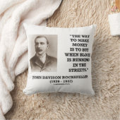 Rockefeller Buy When Blood Is Running In Streets クッション (ブランケット)