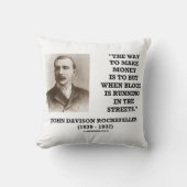 Rockefeller Buy When Blood Is Running In Streets クッション (正面)