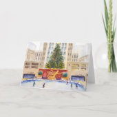 Rockefeller Center Plaza Christmas Tree Card カード (正面)