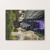 Rockefeller Plaza Christmas NYC ジグソーパズル (横)