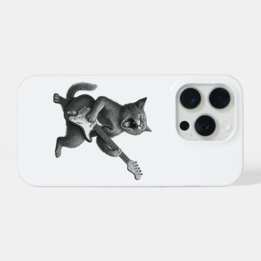 Rocker Cat iPhone Case iPhoneケース (裏面横)