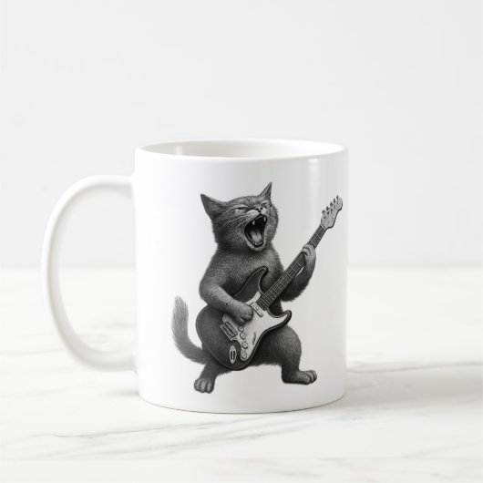 Rocker Cat Mug コーヒーマグカップ (左)