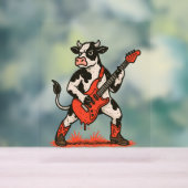 Rocker Cow、Cow 遊's Guitar アクリルサイン (ニュートラル)