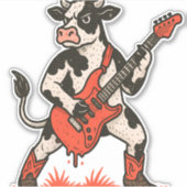 Rocker Cow、Cow 遊's Guitar シール (正面)
