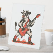 Rocker Cow、Cow 遊's Guitar 台座サイン (インサイチュ)