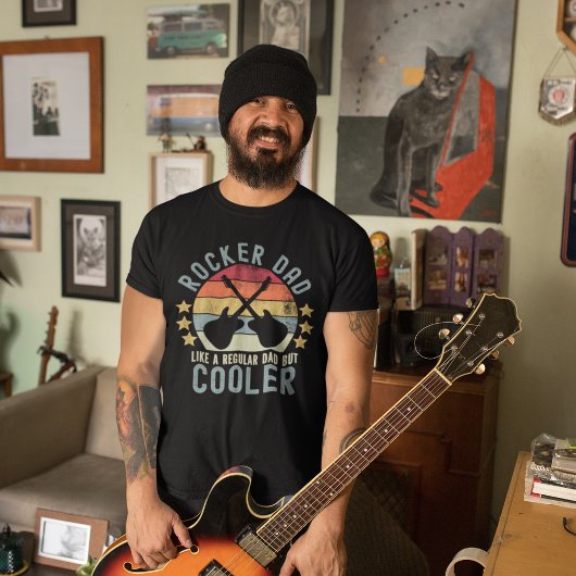 Rocker Dad Like a Regular Dad But Cooler Tシャツ