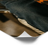 Rocker Jack Russell auf dem Highway ポスター (コーナー)