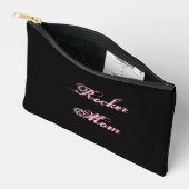 Rocker Mom Cosmetic Bag (Black & Pink) アクセサリーポーチ (見開き)