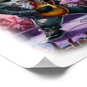 Rocker playing the Electric Guitar on a ポスター (角)