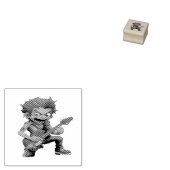 Rocker zombie 01 ラバースタンプ (押印)