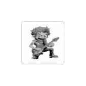 Rocker zombie 01 ラバースタンプ (インプリント)