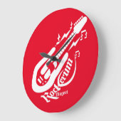 ROCKERUM MAGNET ROCK BY MASANSER PIXELAT ラージ壁時計 (傾斜)