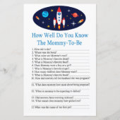 Rocket赤ちゃんシャワーゲームをどれだけ知っているか (正面)