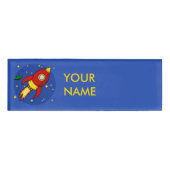 Rocket赤の名前タグ 名札 (正面)