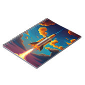 Rocket at sunset ノートブック (左側)