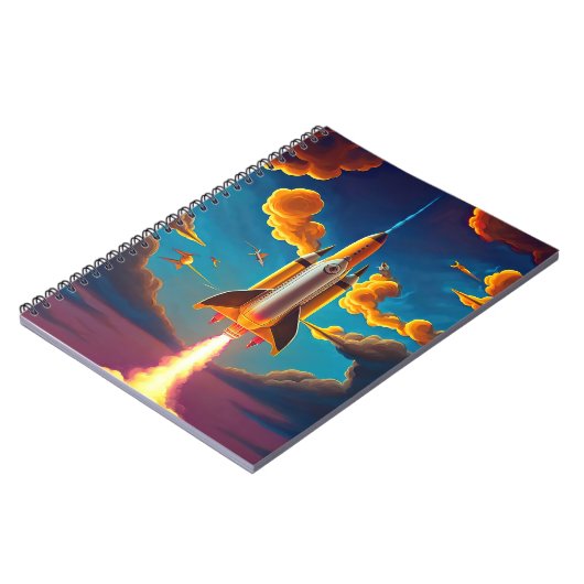 Rocket at sunset ノートブック (左側)