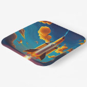 Rocket at sunset ペーパープレート (傾斜あり)