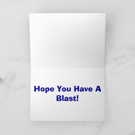 Rocket Birthday Card カード (内部)