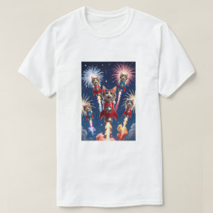 Rocket Cats - 7月4日Cat Tシャツ
