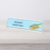 Rocket Croc デスクネームプレート (正面)
