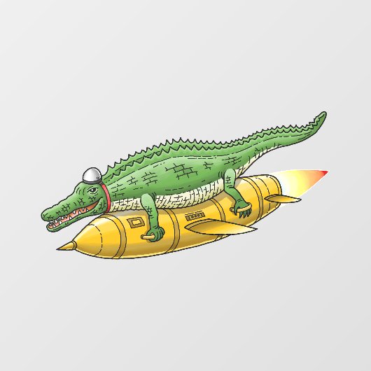 Rocket Crocodile ウィンドウサイン (シート)
