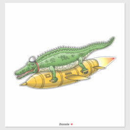 Rocket Crocodile シール