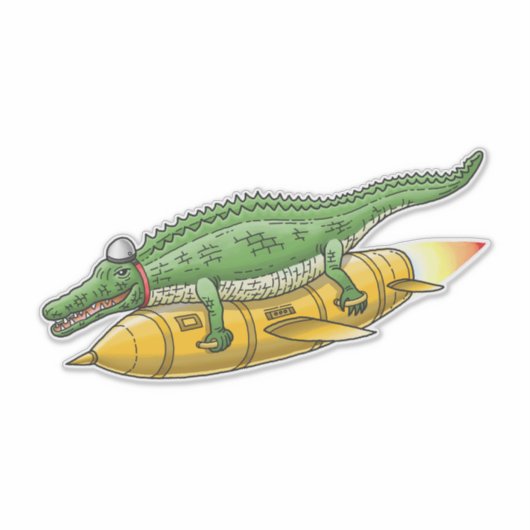 Rocket Crocodile シール (正面)