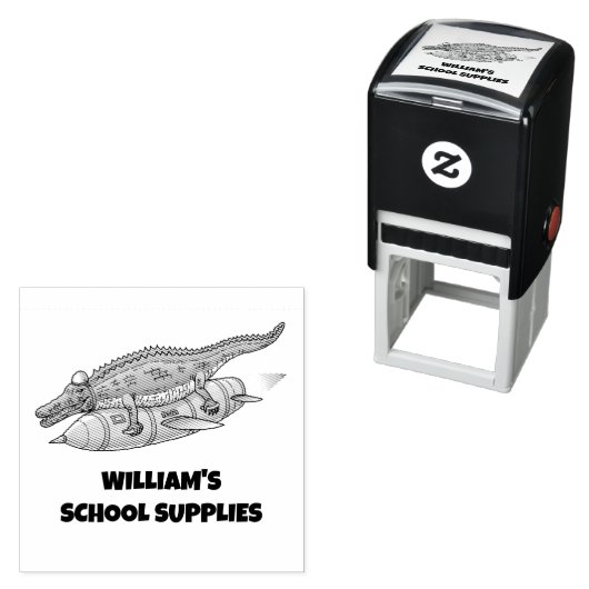 Rocket Crocodile セルフインキングスタンプ (インサイチュ)