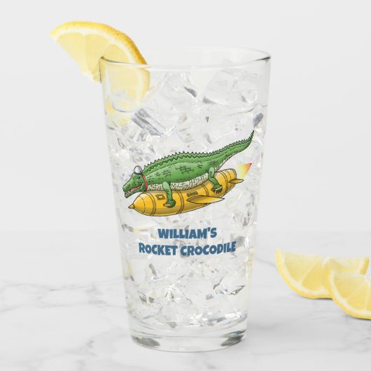 Rocket Crocodile タンブラーグラス (アイス正面)
