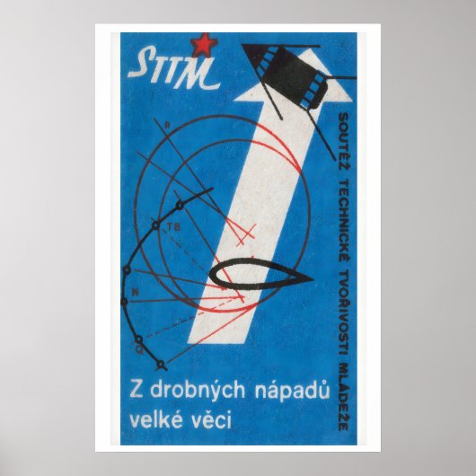 Rocket Czechoslovakia 1960s-70s Matchbox Label ポスター (正面)