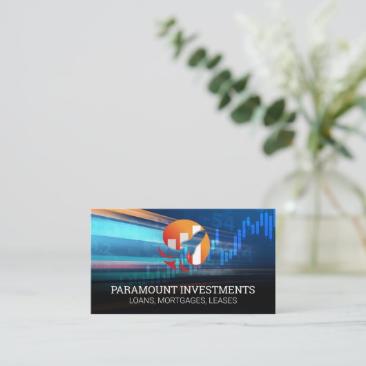 Rocket Finance Graphロゴ 名刺 (スタンド正面)