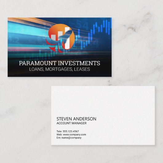 Rocket Finance Graphロゴ 名刺 (正面/裏面)