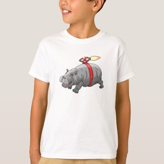 Rocket Hippo's Jetpack Ride Tシャツ (正面)