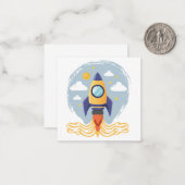Rocket Launch ノートカード (正面/裏面インサイチュ)