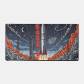 Rocket Launch Countdown - Space Race Drama Scene デスクマット (正面)