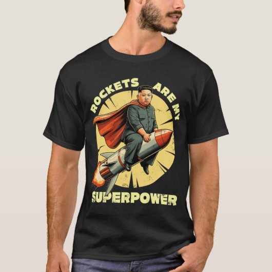 Rocket Man Rockets Are My Superpower vintage Tシャツ (正面)