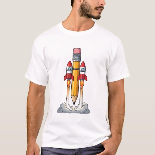 Rocket Pencil Tシャツ (正面)