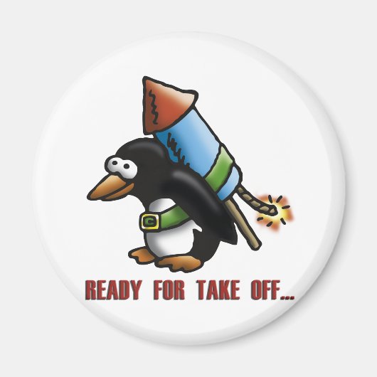 rocket pinguin E マグネット (正面)