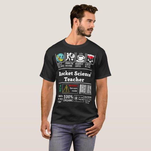 Rocket Science先生スキルProblem Sol Tシャツ (正面フル)